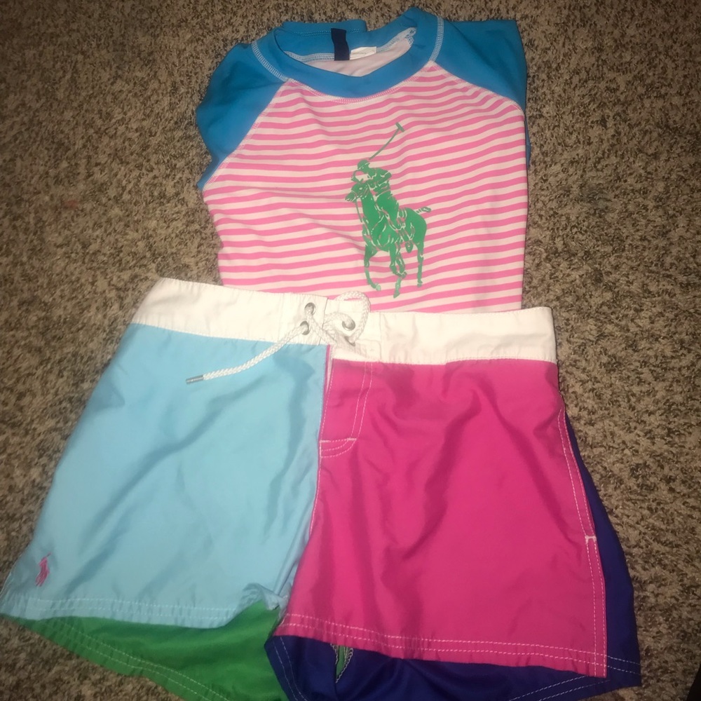 Polo swimsuit. Please read below for sizing.